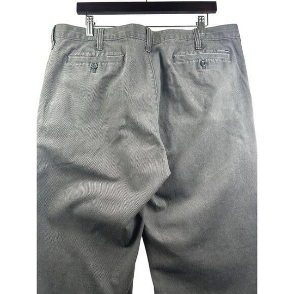 Eddie Bauer Pants Mens 38x33 Legend Wash Classic Fit Chino Gray Specially Dyed - Picture 8 of 12